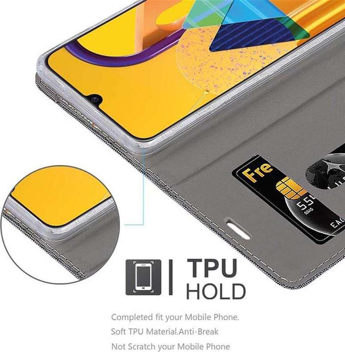 Produktbild Cadorabo Book Jeans Optik Cover (Samsung Galaxy M30s)