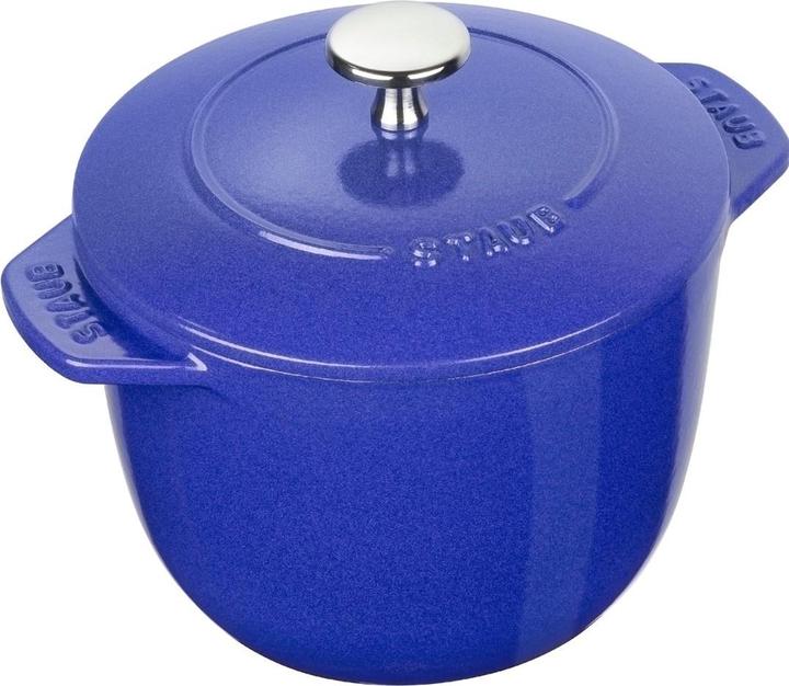 Image du produit Staub Pot rond 3 ltr bleu (20 cm, Casserole, Fonte)