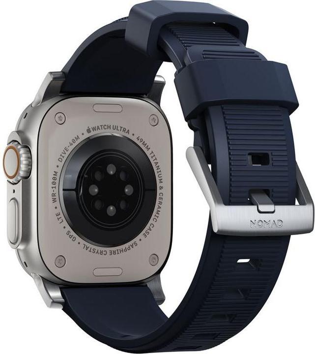Image du produit Nomad Strap durci Atlantic Blue Connector Silver 42/44/45/49mm (45 mm, 44 mm, 42 mm, 49 mm, Pneus)