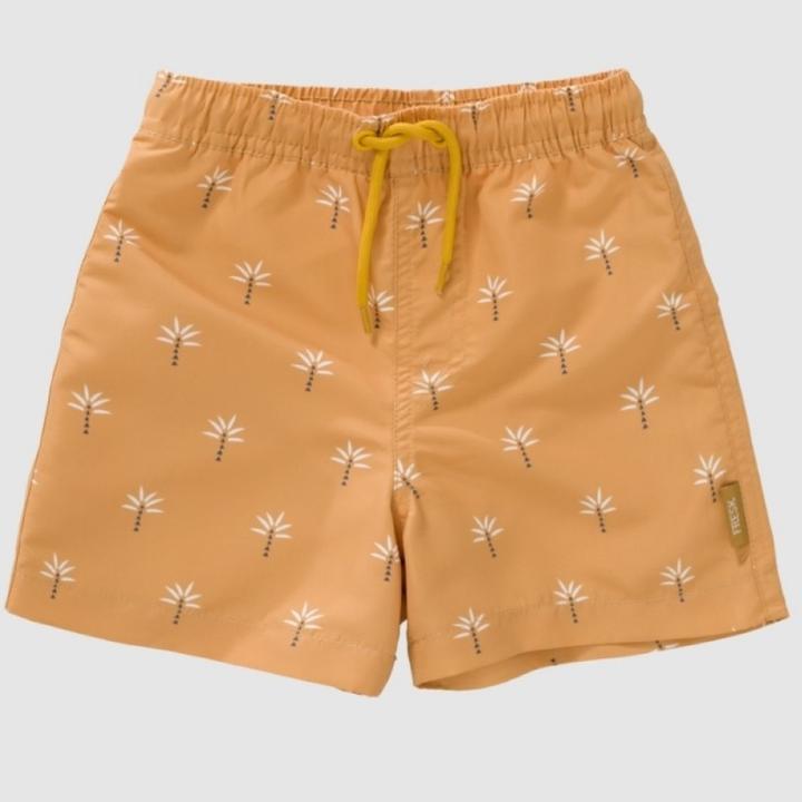 Fresk UV Badeshorts, Palmtree Ochre, 122-128 cm (122, 128)