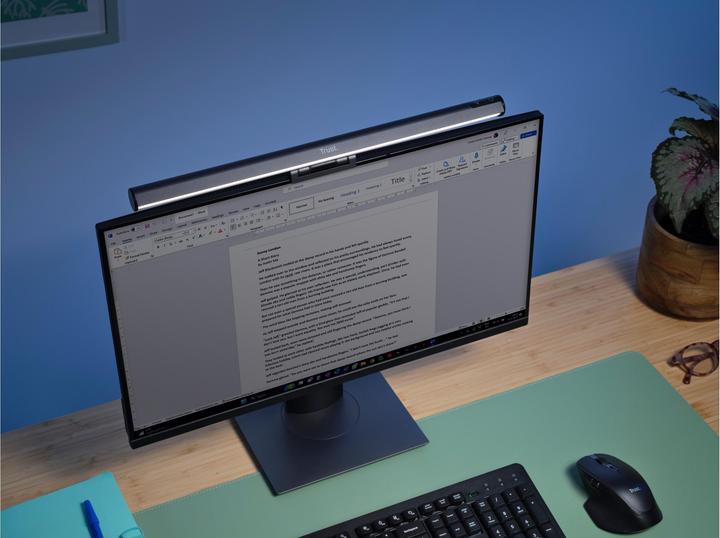 Productafbeelding Trust Shyne LED monitorlichtstrip - Zwart