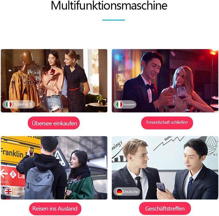 Image du produit Deltalabs Smart Translator, Bluetooth Sprachübersetzer, 41 Sprachen, iOS/Android
