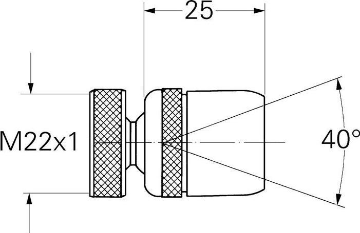 Image du produit Grohe Mousseur à rotule AG M 22x1 chromé