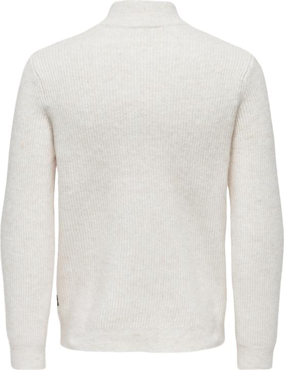 Produktbild Only & Sons Onstegan Reg 5 Wool Half Zip Knit Bf (XXL)