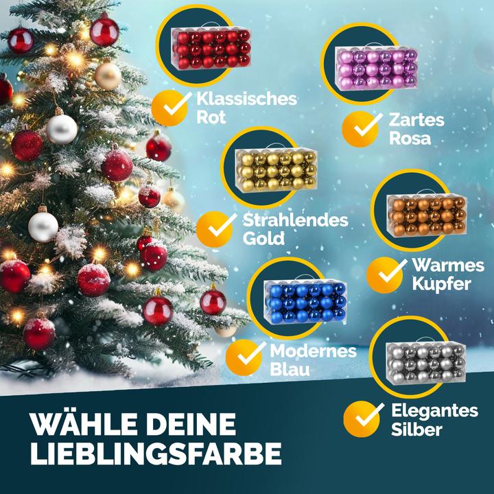Actual product image Deuba 54tlg Christmas Tree Balls (54 -part)