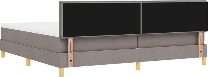 Immagine prodotto VidaXL Letto a molle con materasso Taupe 200x200 cm in tessuto (200 x 200 cm)