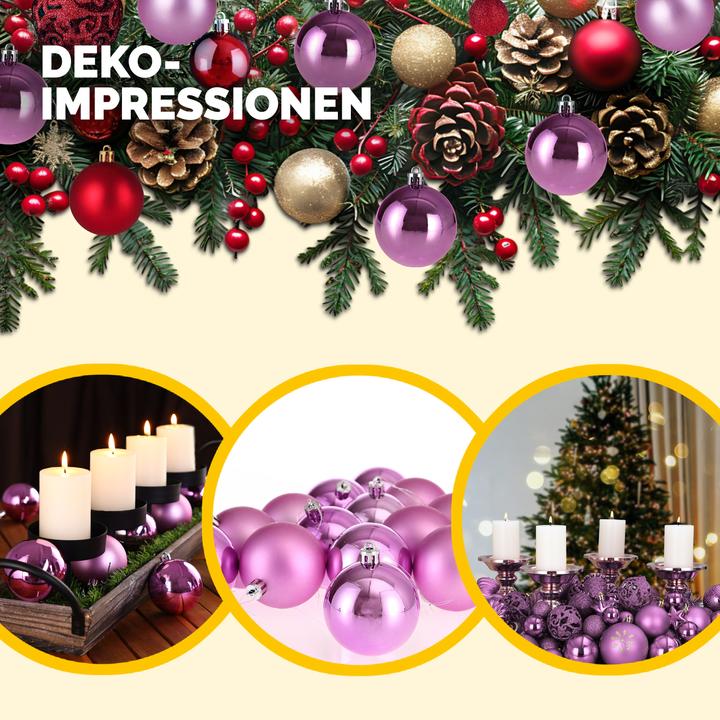Actual product image Deuba 54pcs Christmas tree balls gold (54 -part)