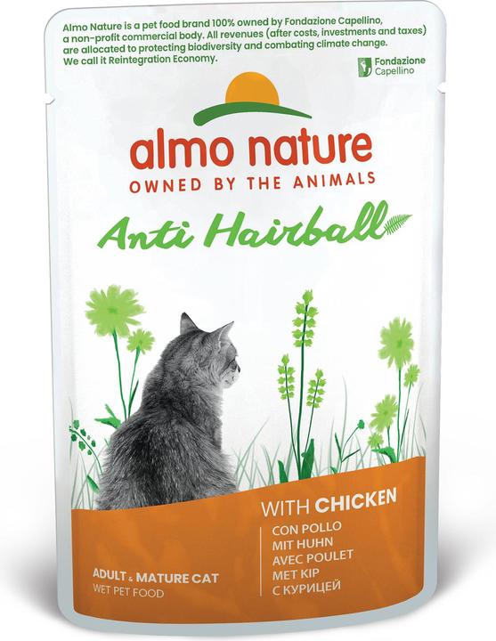 Actual product image Almo Nature Anti Hairball Chicken 70g (Adult, Senior, 1 pcs., 70 g)