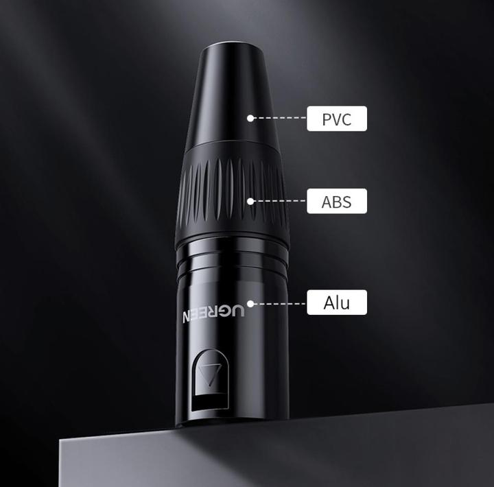Actual product image Ugreen XLR connector 3-pin male