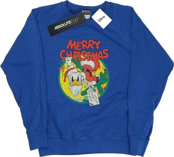 Disney Donald Duck Merry Christmas Sweatshirt (XL)