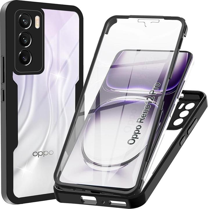 Produktbild Techsuit - ColorVerse 360 Series + Screen Protector - Oppo Reno12 - Black (Oppo Reno12)