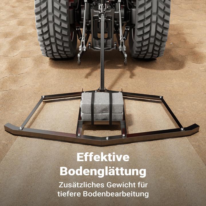 Produktbild Wiltec Schleppegge 190x98cm Wiesenegge Wiesenschleppe Rasentraktor Feldegge
