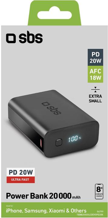 Actual product image SBS Power Bank (20000 mAh, 20 W, 77 Wh)