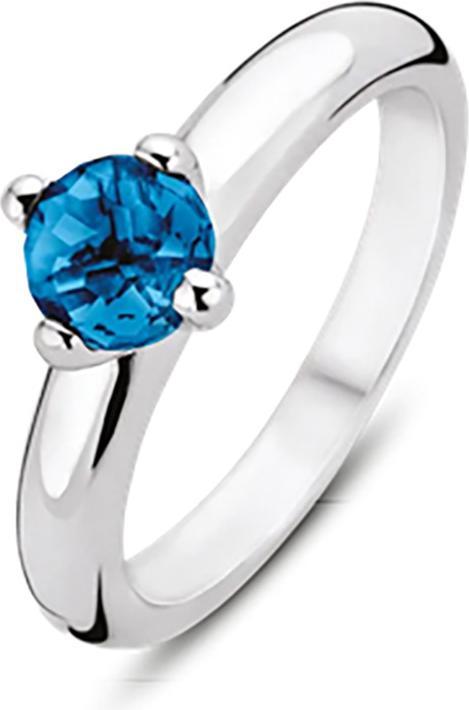 Ti Sento Milano Ring mit blauem Crystal 12126DB (56, 925 Silber)