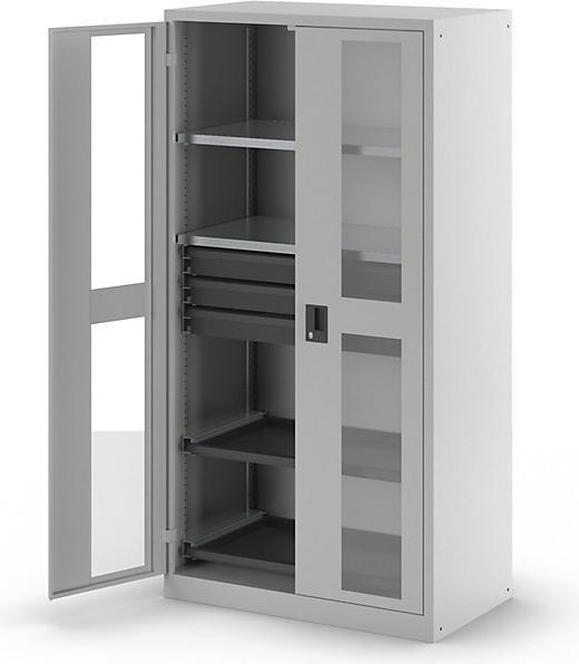 Produktbild Lista Sichtfensterschrank, HxBxT 1950 x 1000 x 580 mm (100 cm, 195 cm)