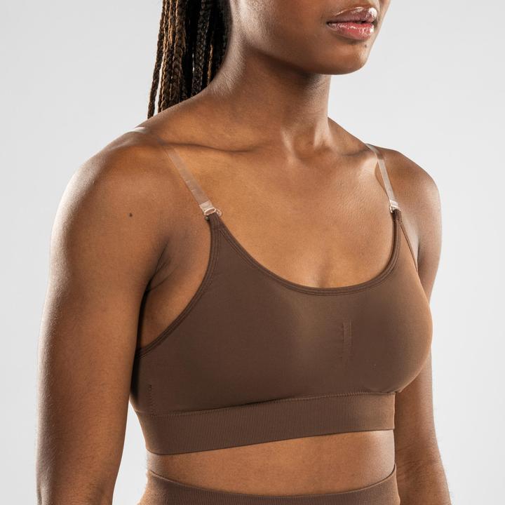 Image du produit Starever Brassière de danse femme bretelles convertibles pour galas Marron foncé (XS)