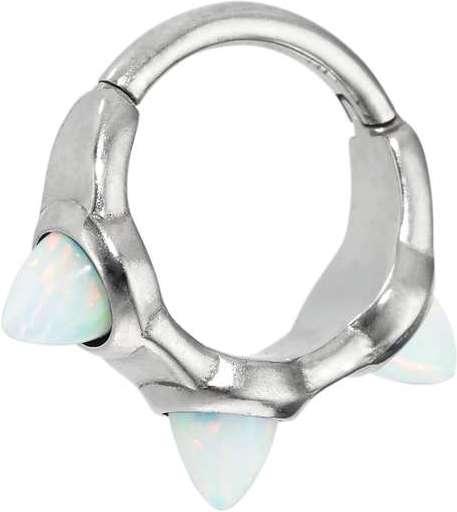 Produktbild Bijouteria Ohrpiercing (Synthetischer Opal, Chirurgenstahl 316L)