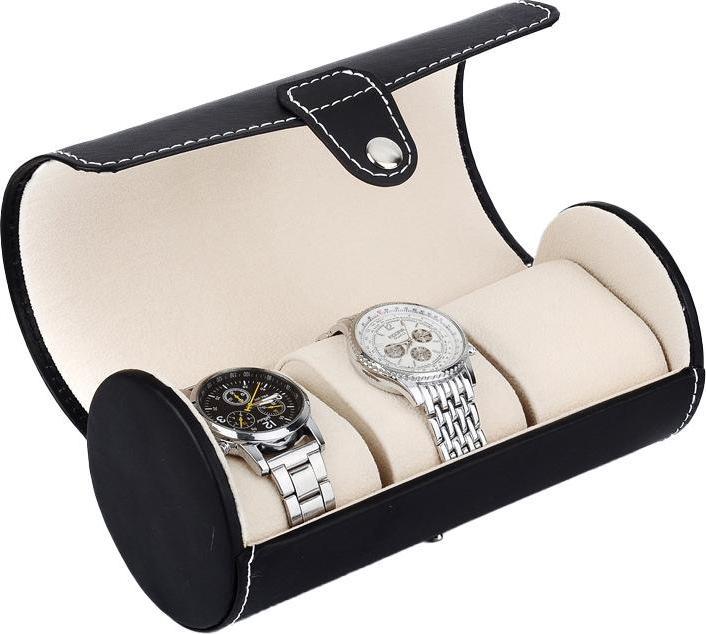 Immagine prodotto JTI Porta orologi rotondo, similpelle - nero