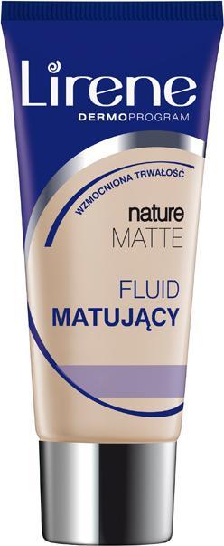 Lirene Nature Matte Mattifying Fluid For Face 14 Caramel 30Ml (Caramel)