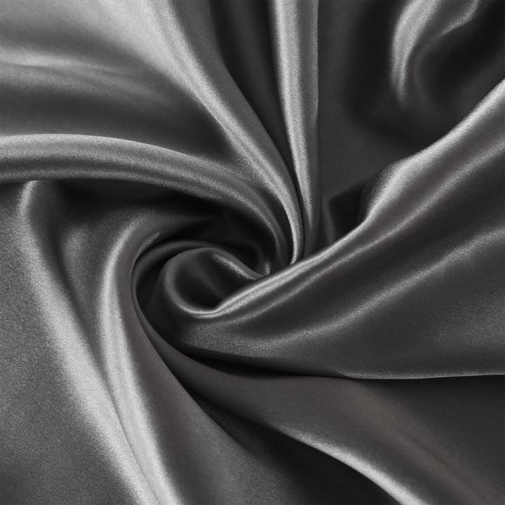 Produktbild Ailoria BEAUTY SLEEP Silk Zipper Pillowcase (40x80) (anthracite) (Kopfkissenbezug, 80 x 40 cm)
