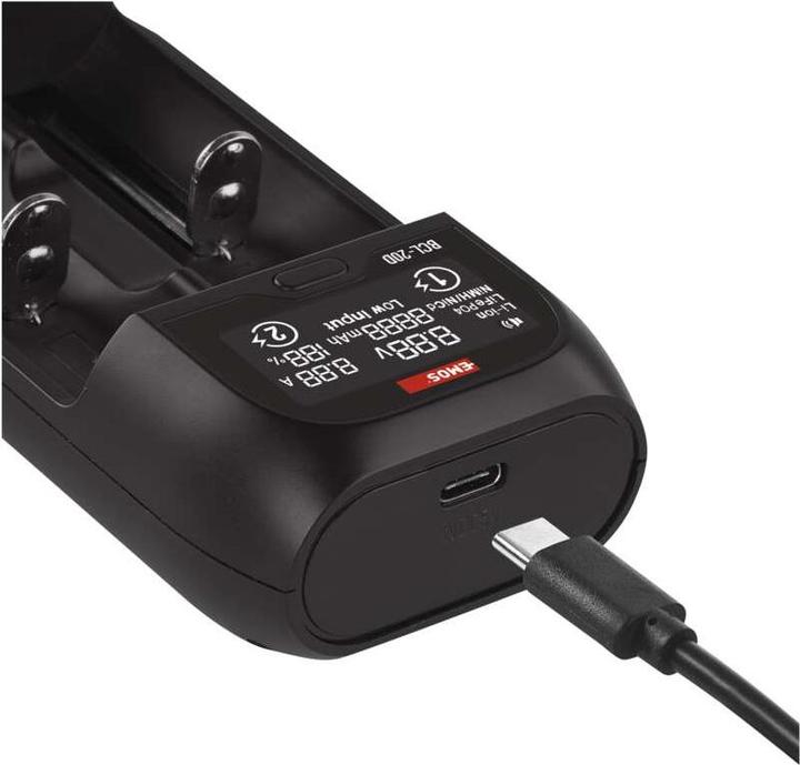 Actual product image Emos Universal Li-ion Battery Charger BCL-20D (1 pcs., Battery + charger)