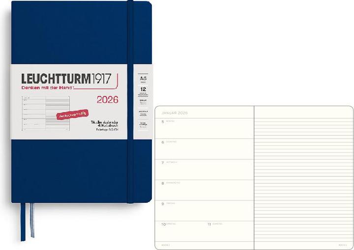 Produktbild Leuchtturm1917 Leuchtturm 1w/S Medium Hc Marine (A5, Deutsch)