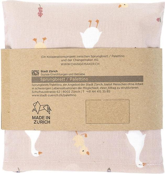 Actual product image Sprungbrett/Palettino Traubenkernkissen Gänse (15 x 15 cm)