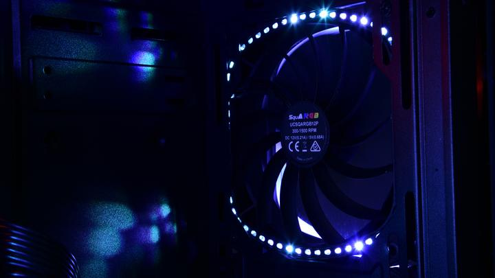 Actual product image Enermax Case fan SquARGB 3-pack (120 mm, 3 x)