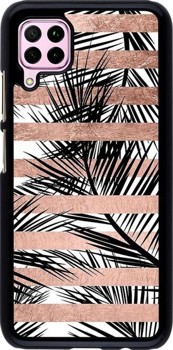 Produktbild PhoneLook Hülle Palm trees gold stripes (Huawei P40 Lite)