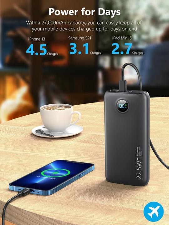 Produktbild Snomh P58D (27000 mAh, 22.50 W, 22.50 Wh)