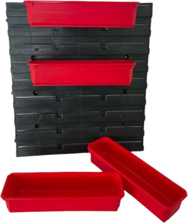 Produktbild Qbrick System Container Set Nr. 4 Werkstattwand 39 x 35 cm mit 4 Behältern für PRO Organizer 100