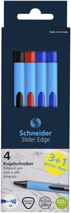 Actual product image Schneider Mix Sets Ballpoint Pen Slider Edge XB (colour assorted, 4 x)