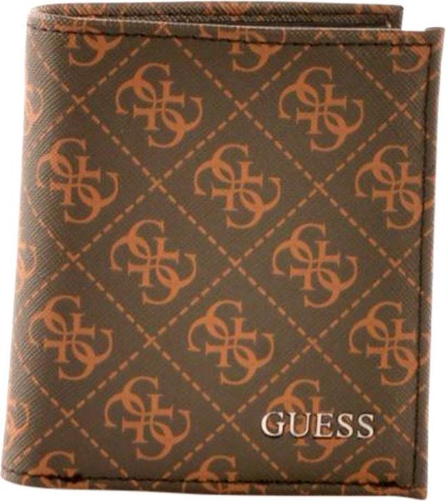Actual product image Guess Vezzola, Textile Wallet, Small Billfold, SMVEZZPOL22, Brown, For Men