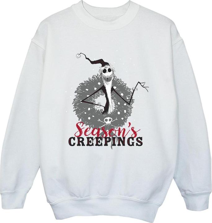 Produktbild Disney The Nightmare Before Christmas Seasons Creepings Wreath Sweatshirt Mädchen (152, 158)
