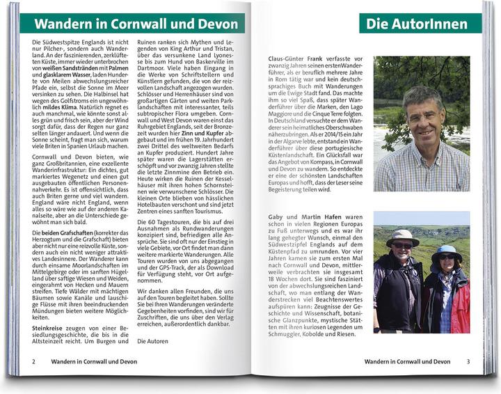 Produktbild Wanderführer Cornwall und Devon, 60 Touren mit Extra-Tourenkarte (Deutsch, Gaby und Martin Hafen, Dr. Claus-Günther (Dr.) Frank, 2025)