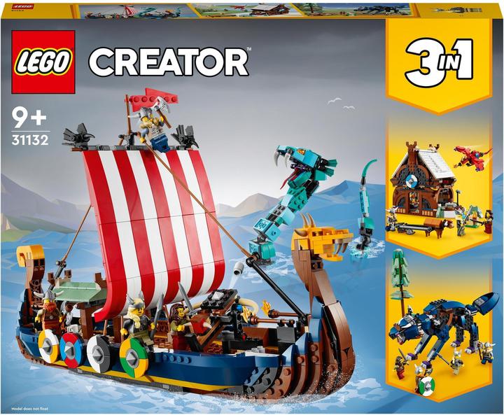 LEGO Viking ship with Midgard serpent (31132, LEGO Creator 3-in-1)