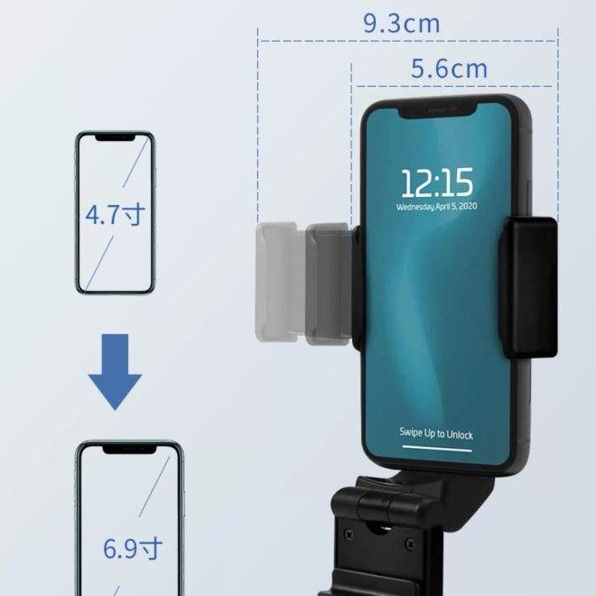 Image du produit MU Classic Support de voyage pour smartphone pivotant à 360 degrés, pliable pour avion, camping-car, train