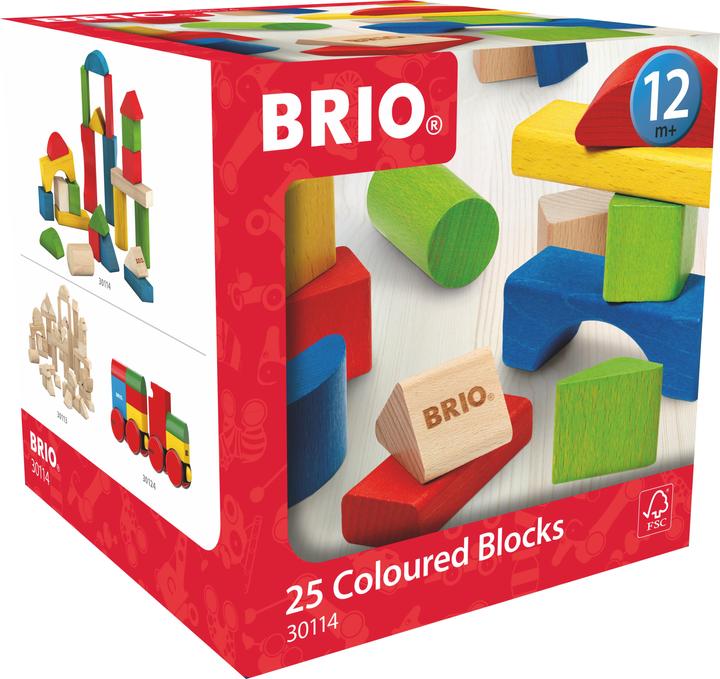 Produktbild Brio Bunte Holzbausteine 25 Teile