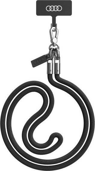 Actual product image Audi uniwersalna smycz do telefonu 120cm 8mm crossbody czarny/black AU-CBL8-R8/D1-BK