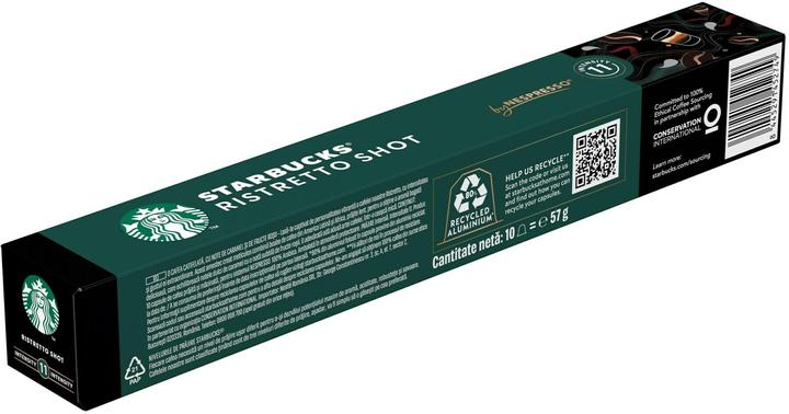 Produktbild Starbucks Kaffeekapseln Ristretto Shot Nespresso Dark Roast 12 x (12 x Port.)