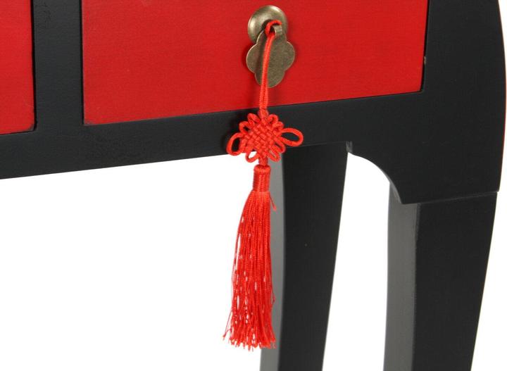 Produktbild DKD Home Decor Console Fir Red Black MDF Oriental (96 x 27 x 80 cm)