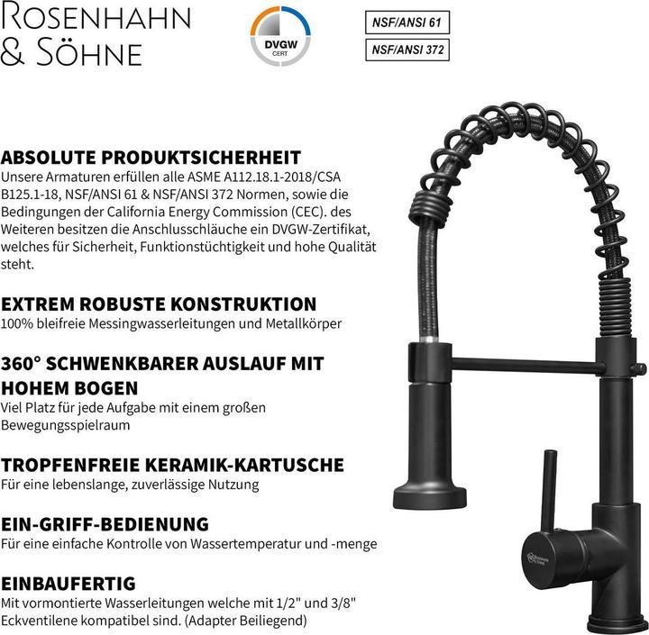 Produktbild Rosenhahn & Söhne Küchenarmatur