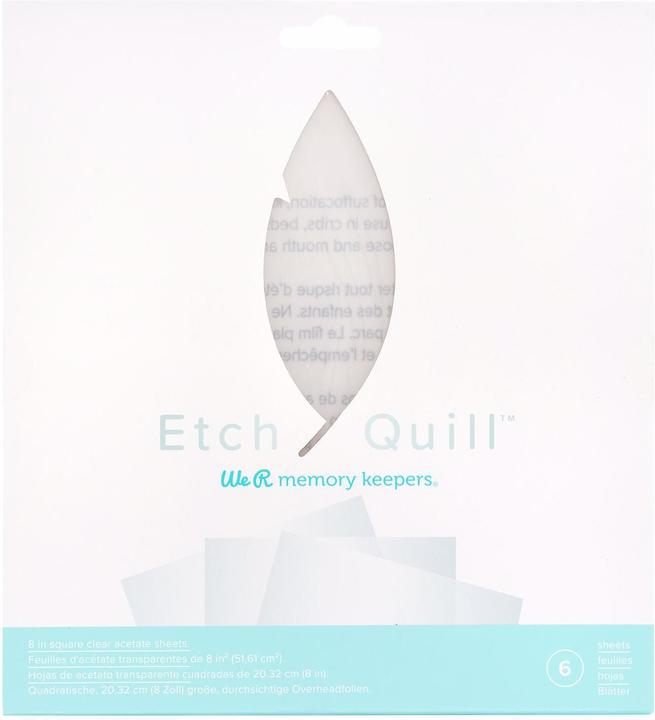 Image du produit We R Memory Keepers Plaques en plastique Etch Quill 6 pièces