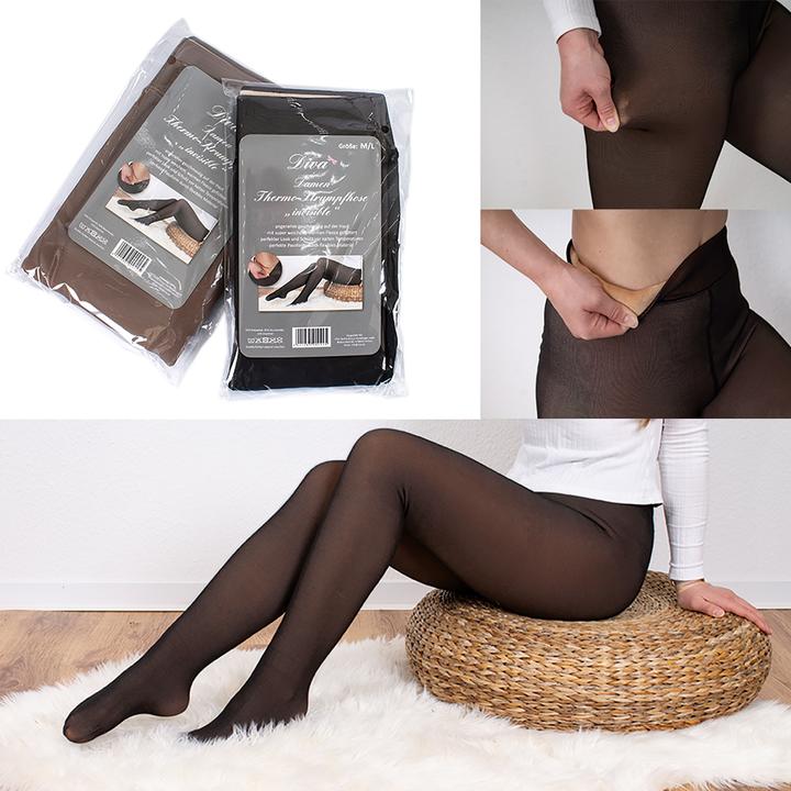 Produktbild Mojawo Da Thermostrumpfhose Strumpfhose Warm gefüttert Thermo Fleece XS/S (XS/S)
