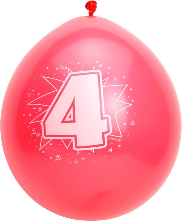 Produktbild Folat Anzahl Luftballons 4 Jahre (8 x)