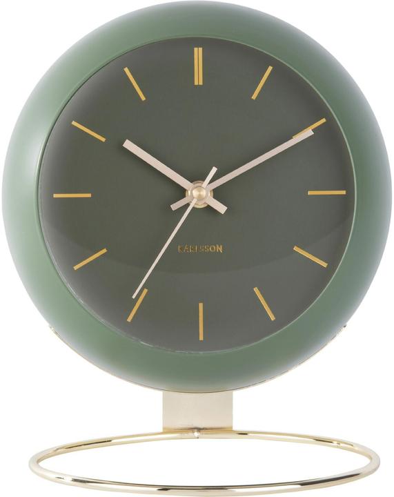Karlsson Table clock Globe moss green, Des.Armando Breeveld