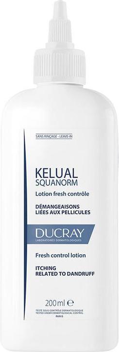 Actual product image Ducray Kelual Squanorm Refreshing Dandruff and Itchy Feeling Lotion 200ml (Body lotion, 200 ml)