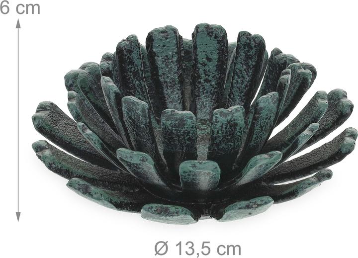 Actual product image Relaxdays Candle Holders (2 x, 13.5 x 13.5 x 6 cm)