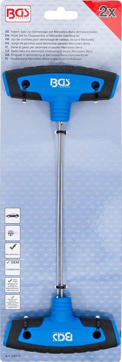 Actual product image BGS Hook Set for Disassembly of Mercedes Dashboards 2 pcs.