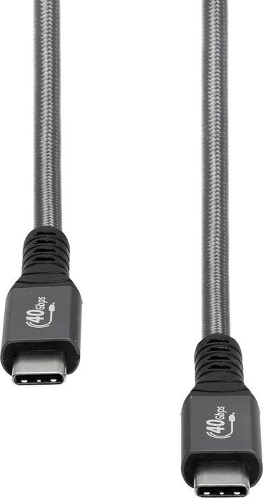 Produktbild ProXtend USB4 Cable Gen. 3x2 40Gbps 100W 0.5M (0.50 m, USB 4.0, 100 W)